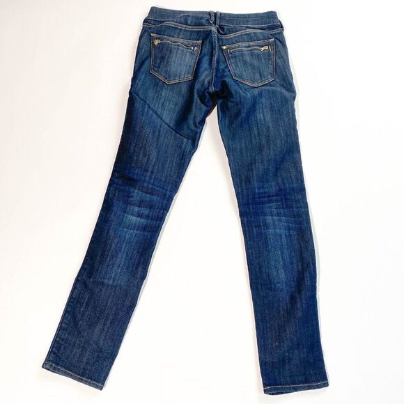 &denim dark wash structured skinny jean - Picture 7 of 8